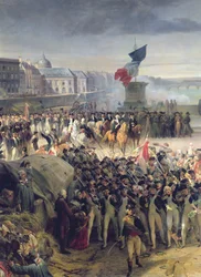 Die Garde Nationale de Paris zieht im September 1792 in die Armee, ca. 1833-36 (Detail)